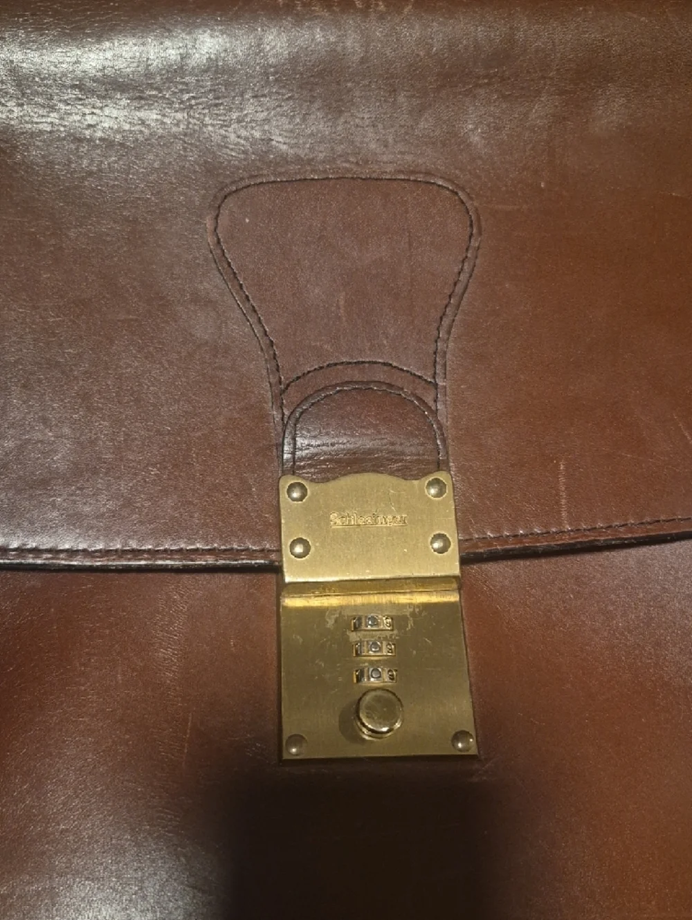 Classic Brown Leather Briefcase - Men's Professional Bag